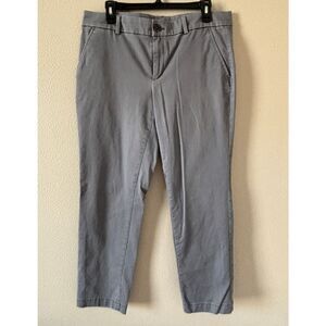 LOFT GRAY CASUAL ANKLE PANTS CAREER CLASSIC BUSINESS CASUAL EVERYDAY SIZE 12